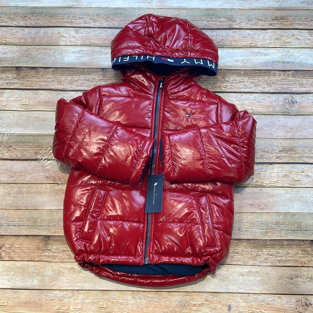 Tommy Hilfiger Boys High Shine Logo Puffer NWT